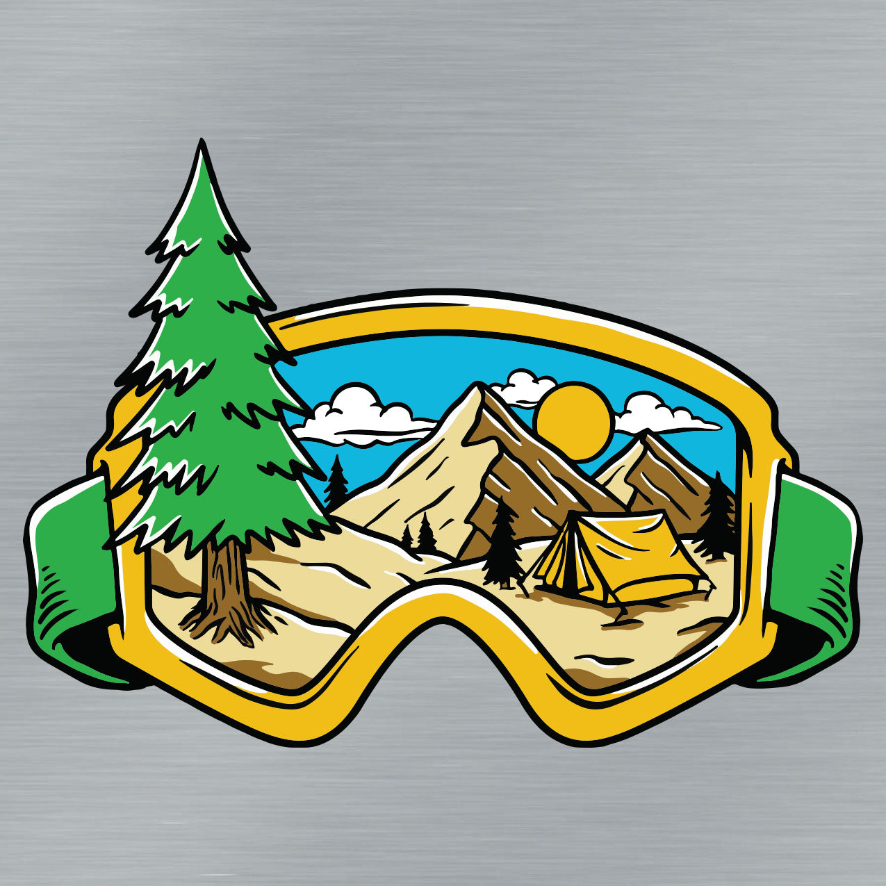 Forest Goggles Sticker