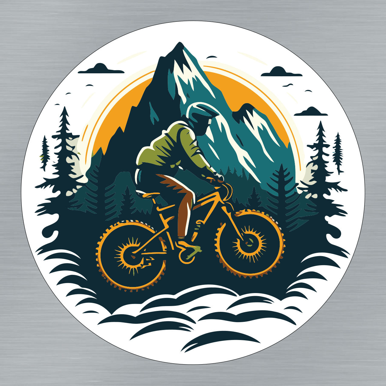 Green Mountain BMX Sticker