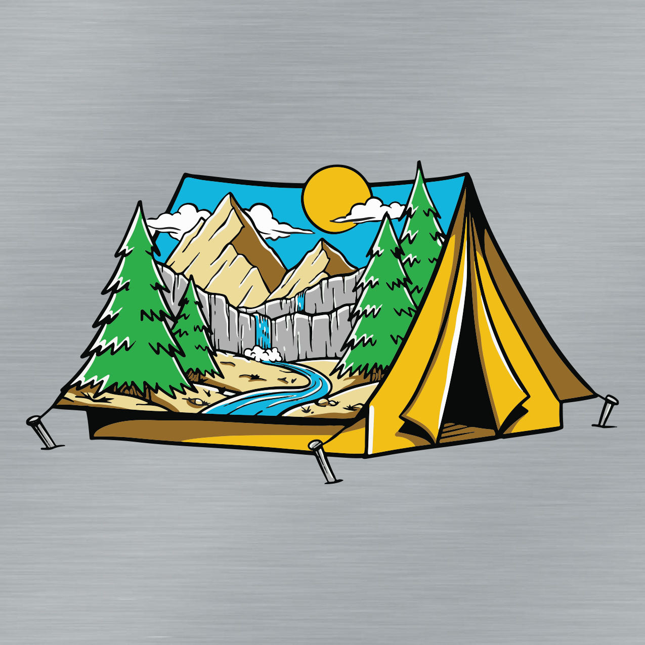 Forest Tent Sticker – Colorado Sticker Company