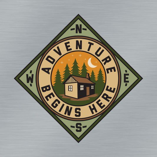Adventure Cabin Sticker