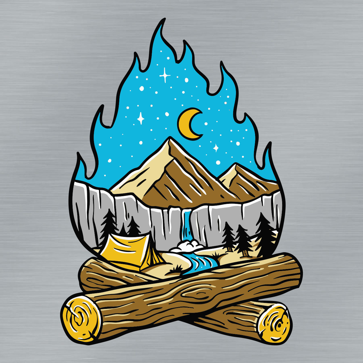 Forest Fire Sticker