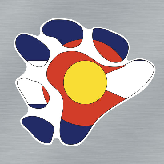 Colorado Bear Paw Sticker