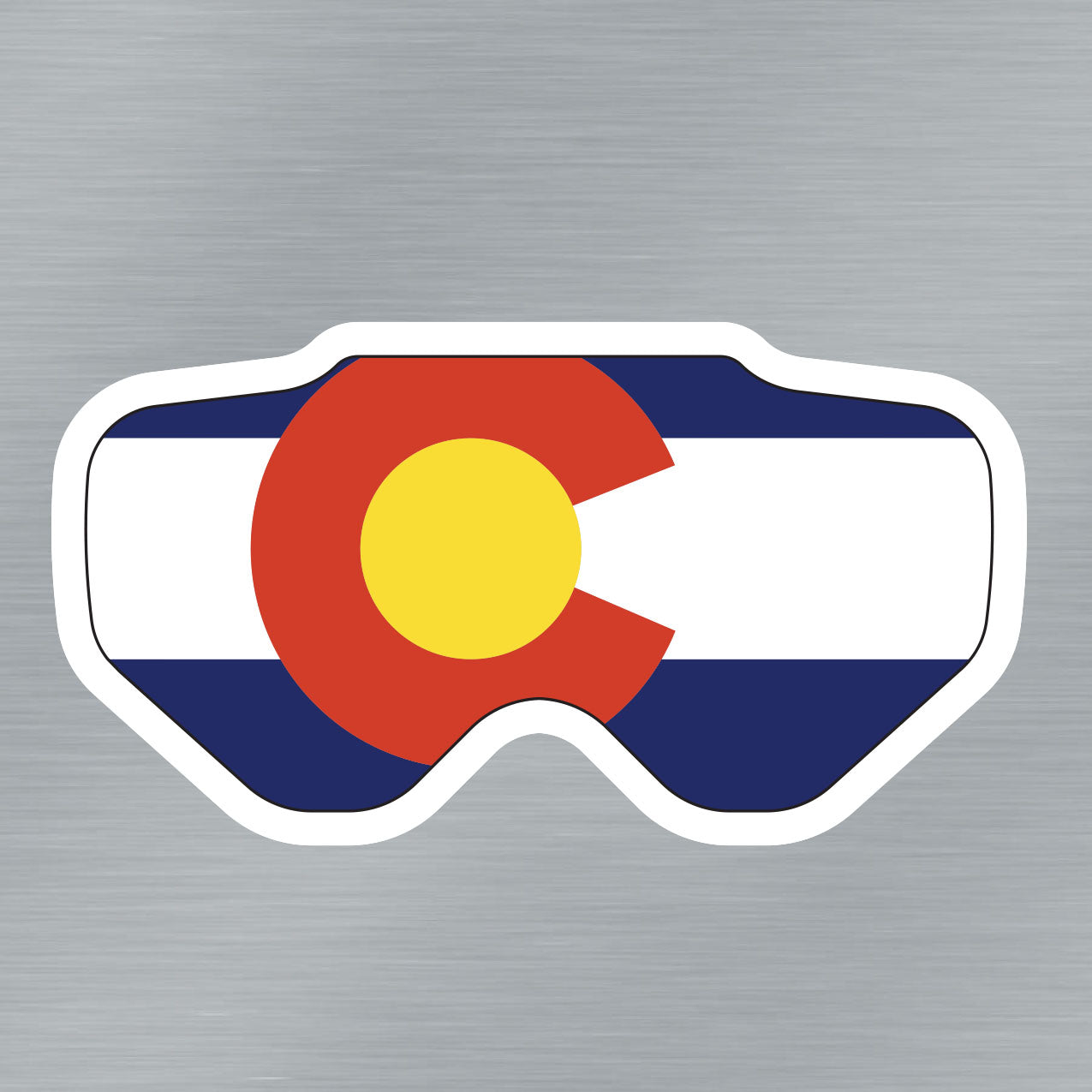 Colorado SKI Goggle Sticker
