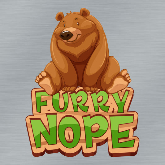 Furry Nope Sticker