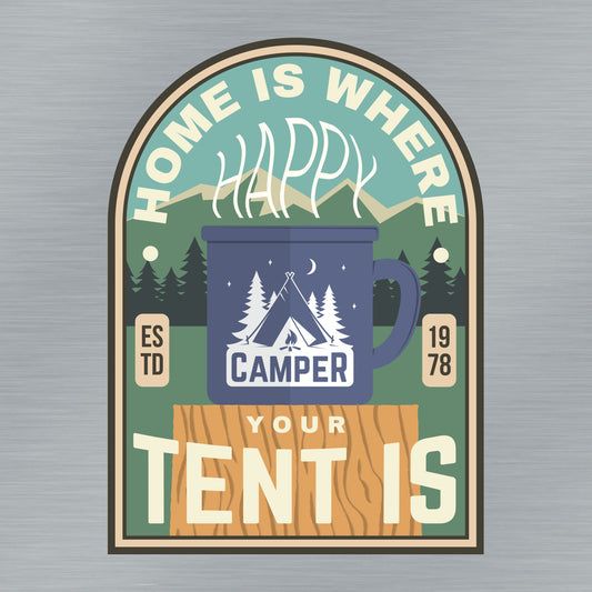 Where your tent is Sticker