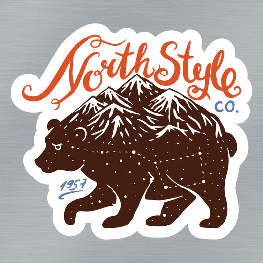 North Bear Sticker