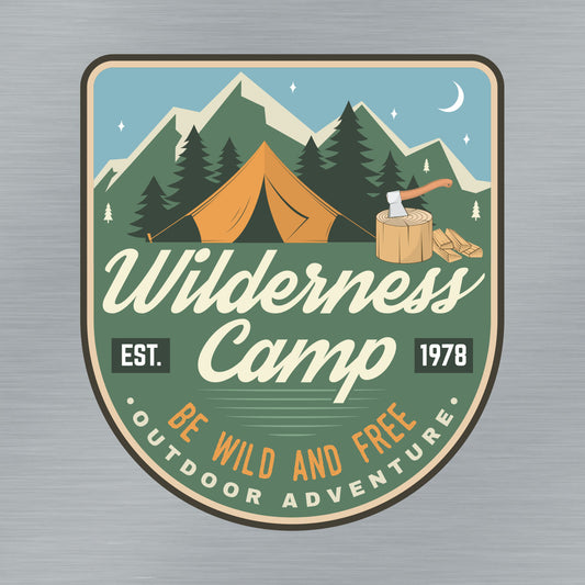 Wilderness Camp Sticker